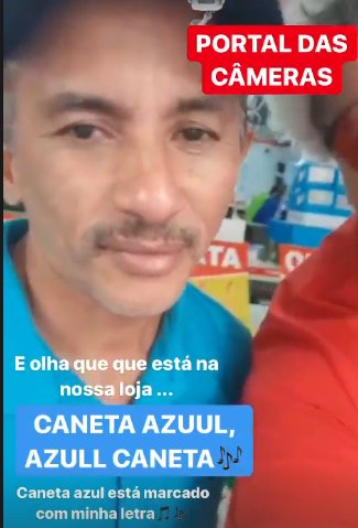 Caneta Azul em visita ao Portal das Câmeras