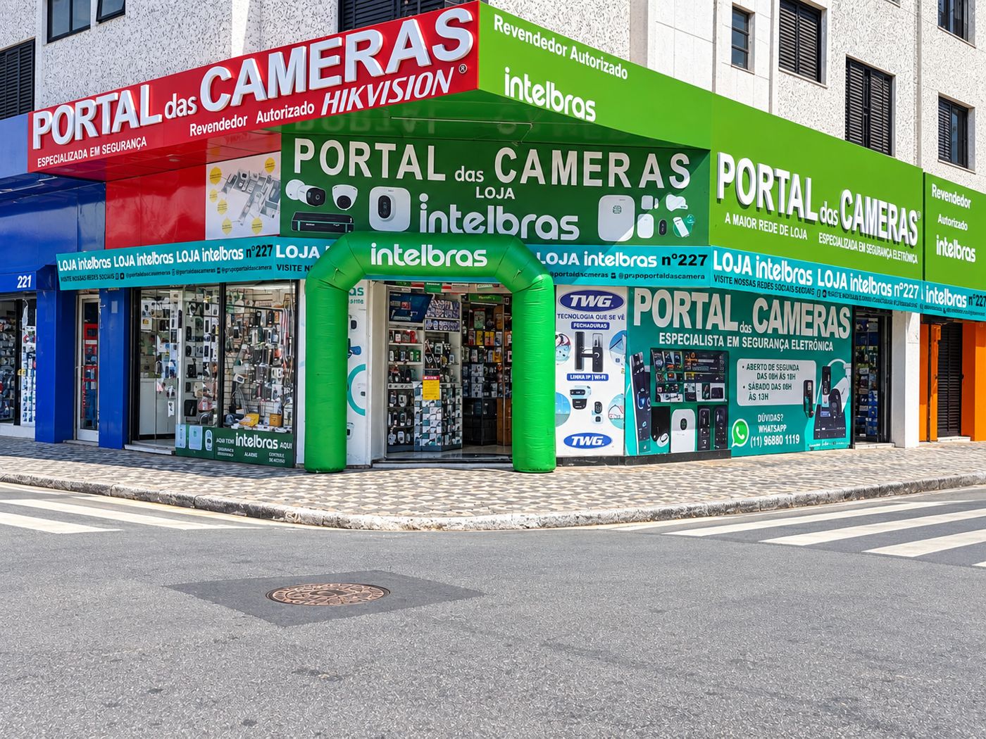 Fachada da Loja 227 na Rua Santa Ifigênia