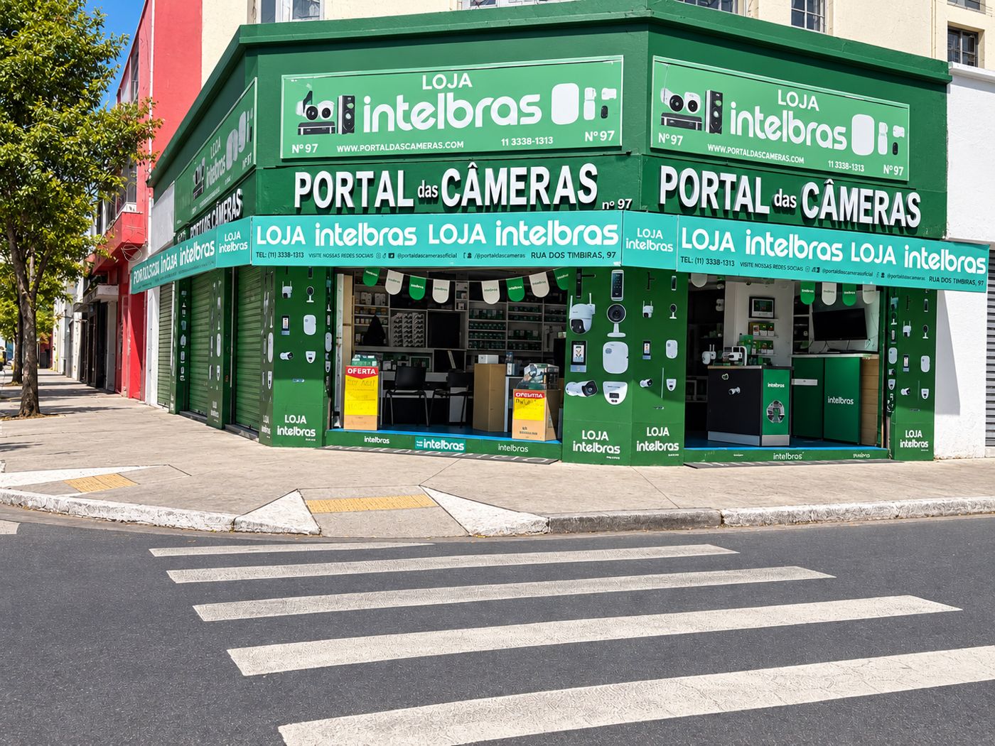 Fachada da Loja 97 na Rua dos Timbiras
