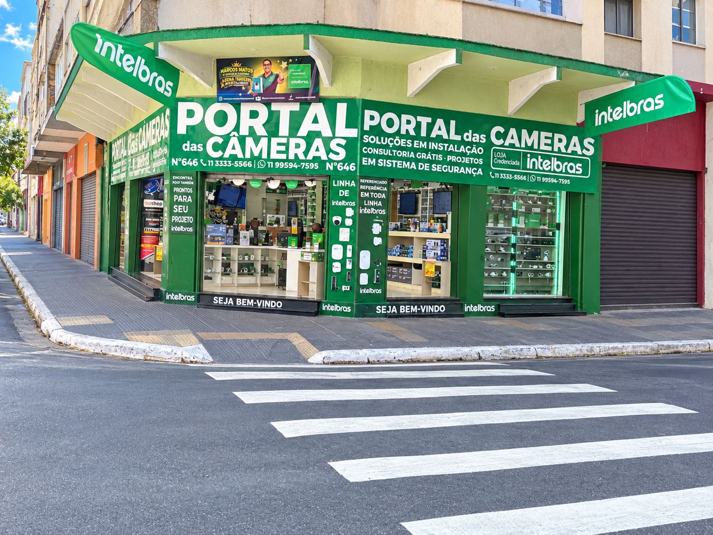 Fachada da Loja 646 na Rua Santa Ifigênia